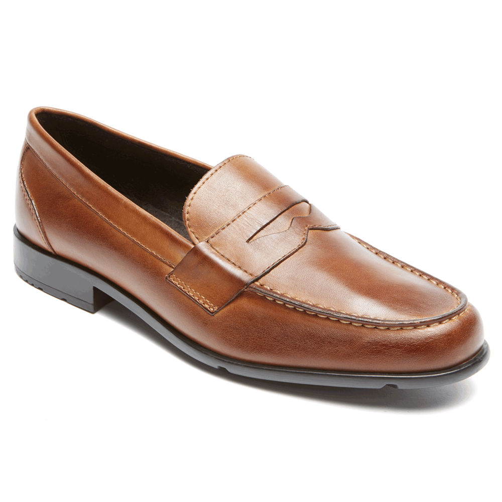 Rockport Loafers For Mens Brown - Classic Penny - GA8275631